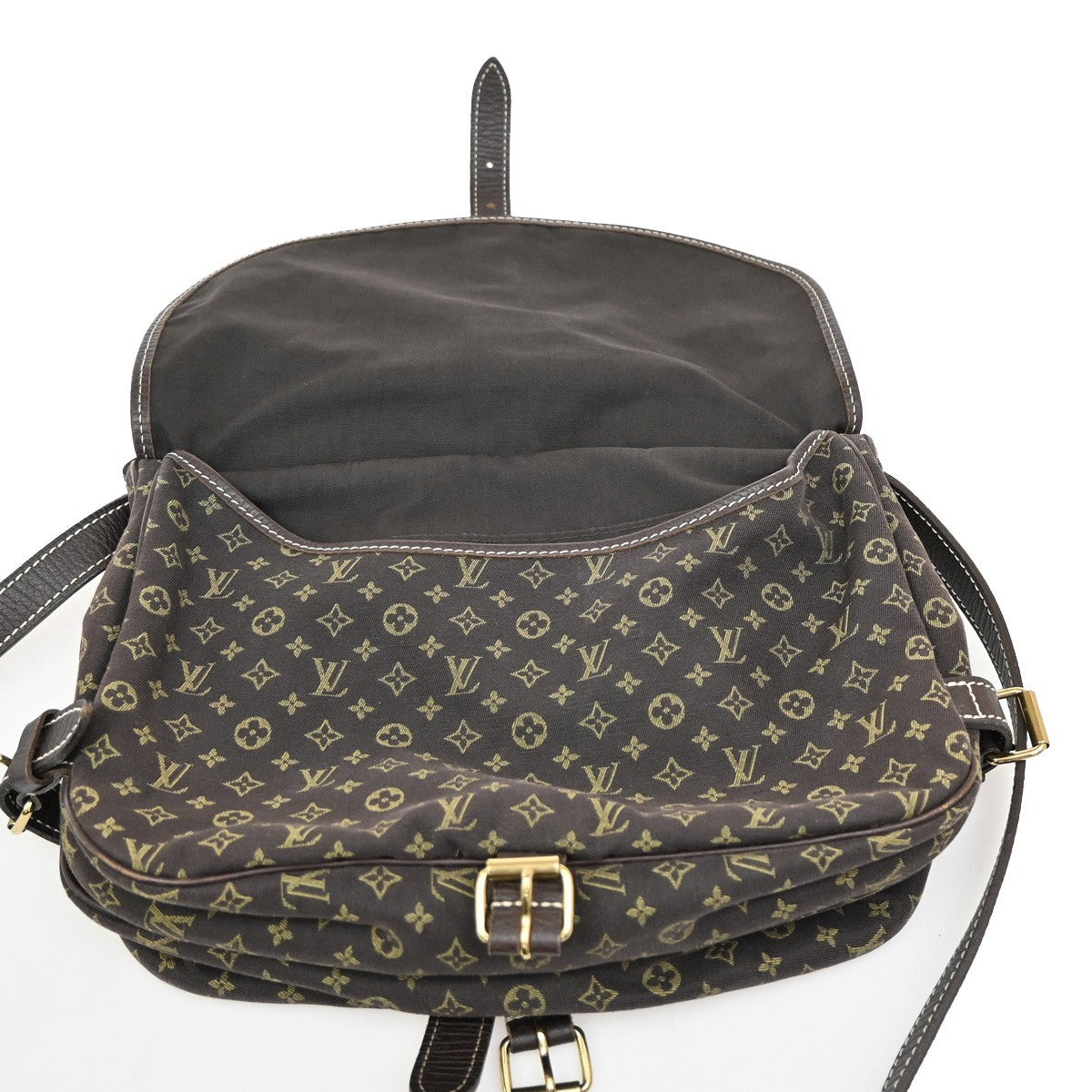 LOUIS VUITTON Saumur 30 Shoulder Bag Monogram Mini Lin Canvas BN M95227 72EF891