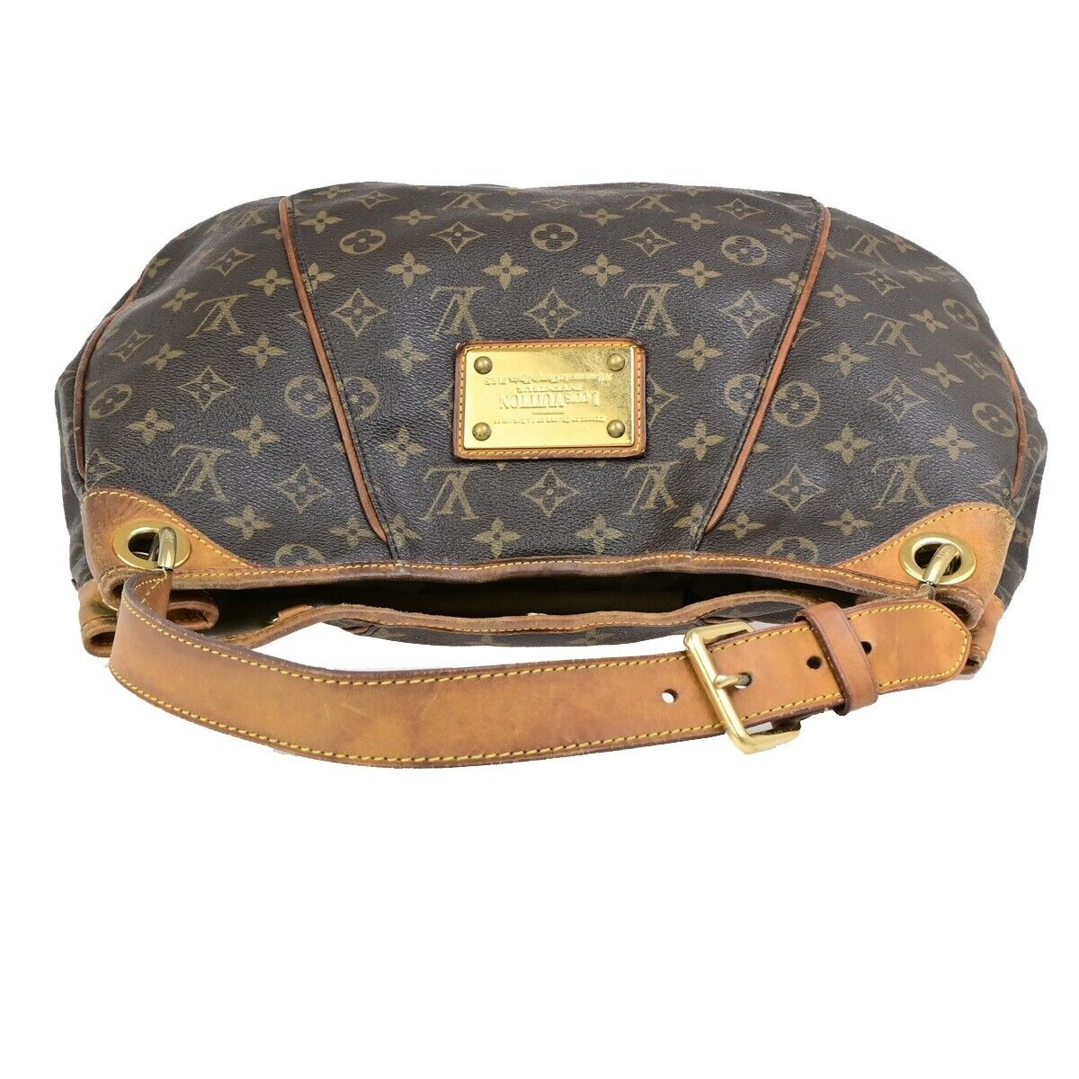 LOUIS VUITTON Galliera PM Shoulder Bag Monogram Leather Brown GD M56382 73ED049