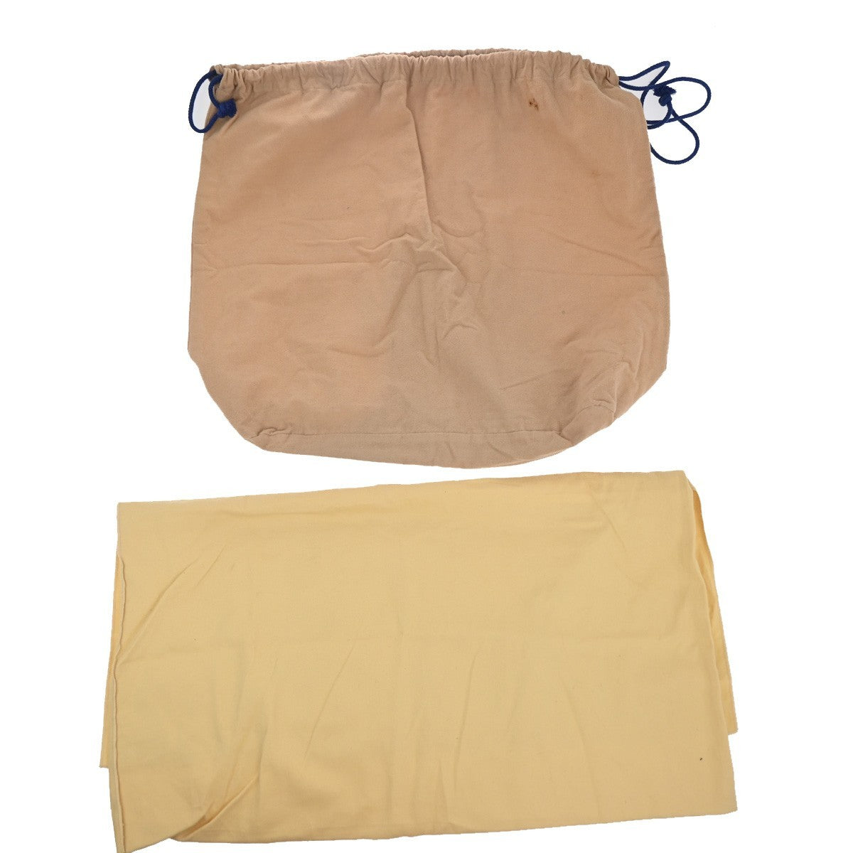 LOUIS VUITTON Logo 10 Set Dust Bag Drawstring Canvas Cotton Beige Brown 09KC802