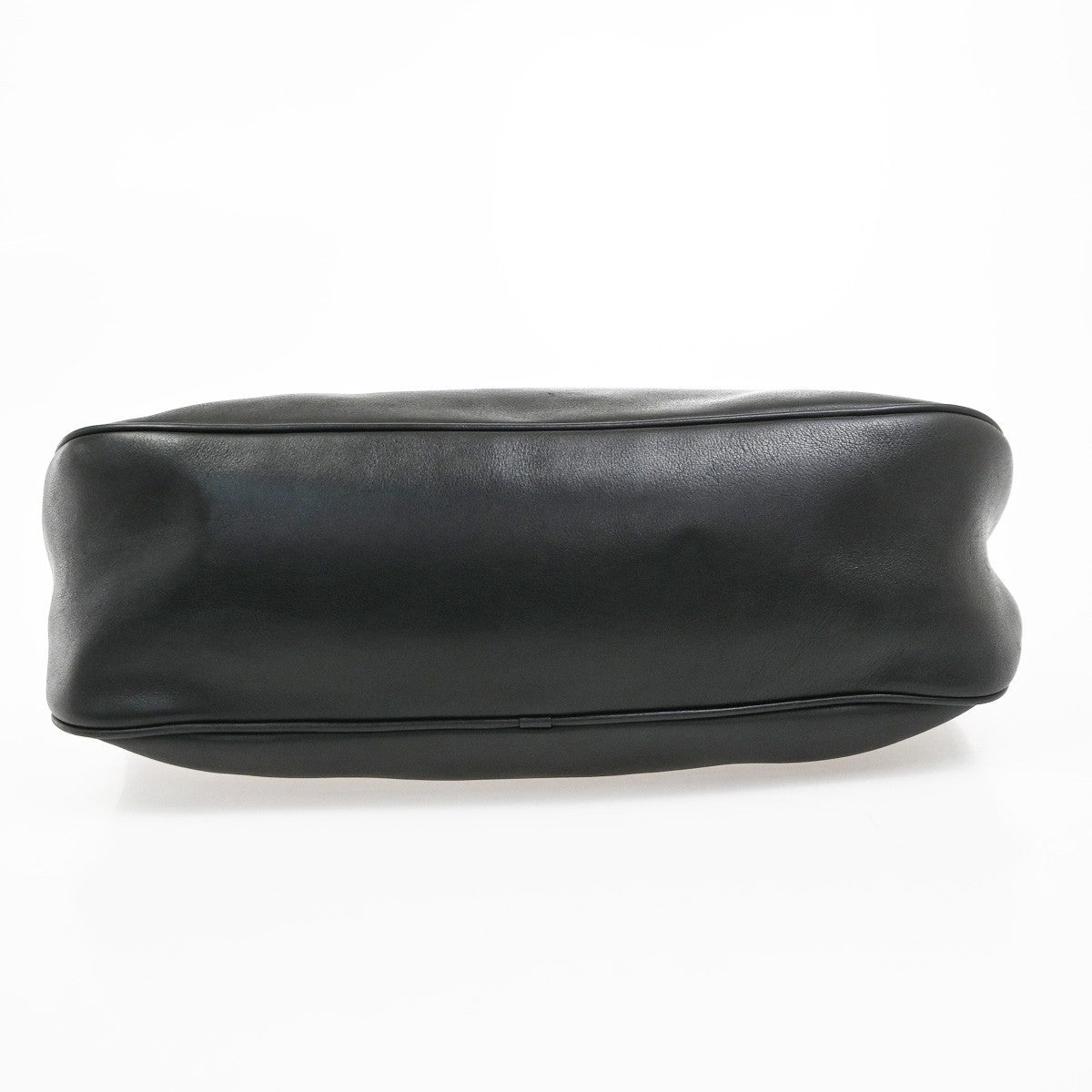 SALVATORE FERRAGAMO Logo Vara Shoulder Bag Leather Black SHW Italy 02MA690