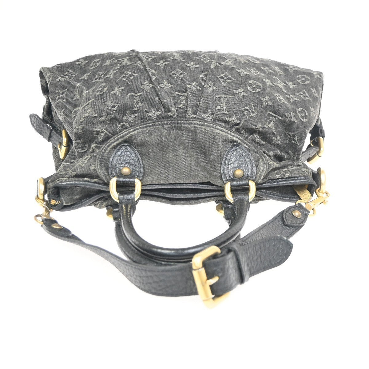 LOUIS VUITTON Neo Cabby MM 2Way Shoulder Bag Monogram Denim BK M95351 632CA773