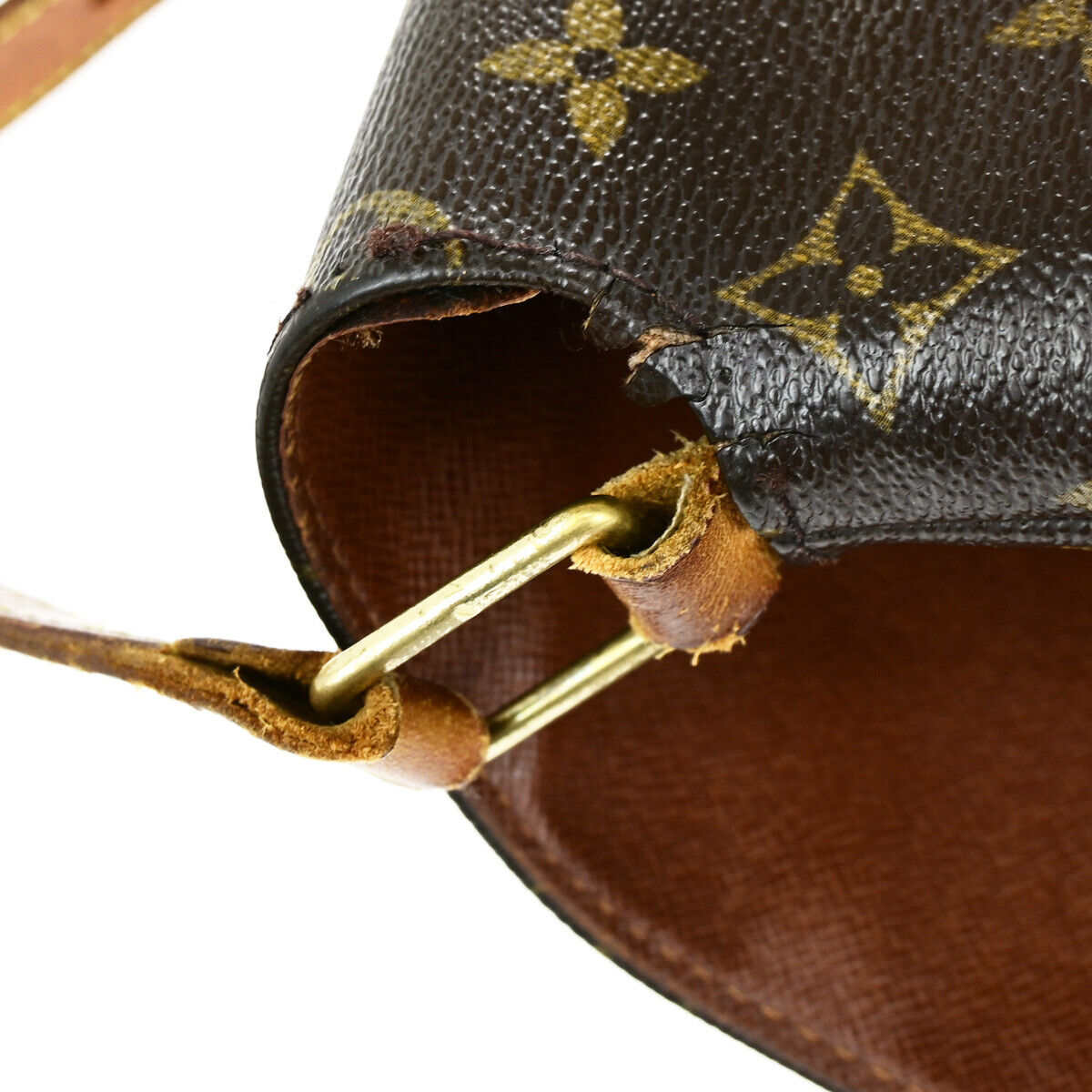 LOUIS VUITTON Musette Shoulder Bag Monogram Leather Brown France M51256 67SJ465