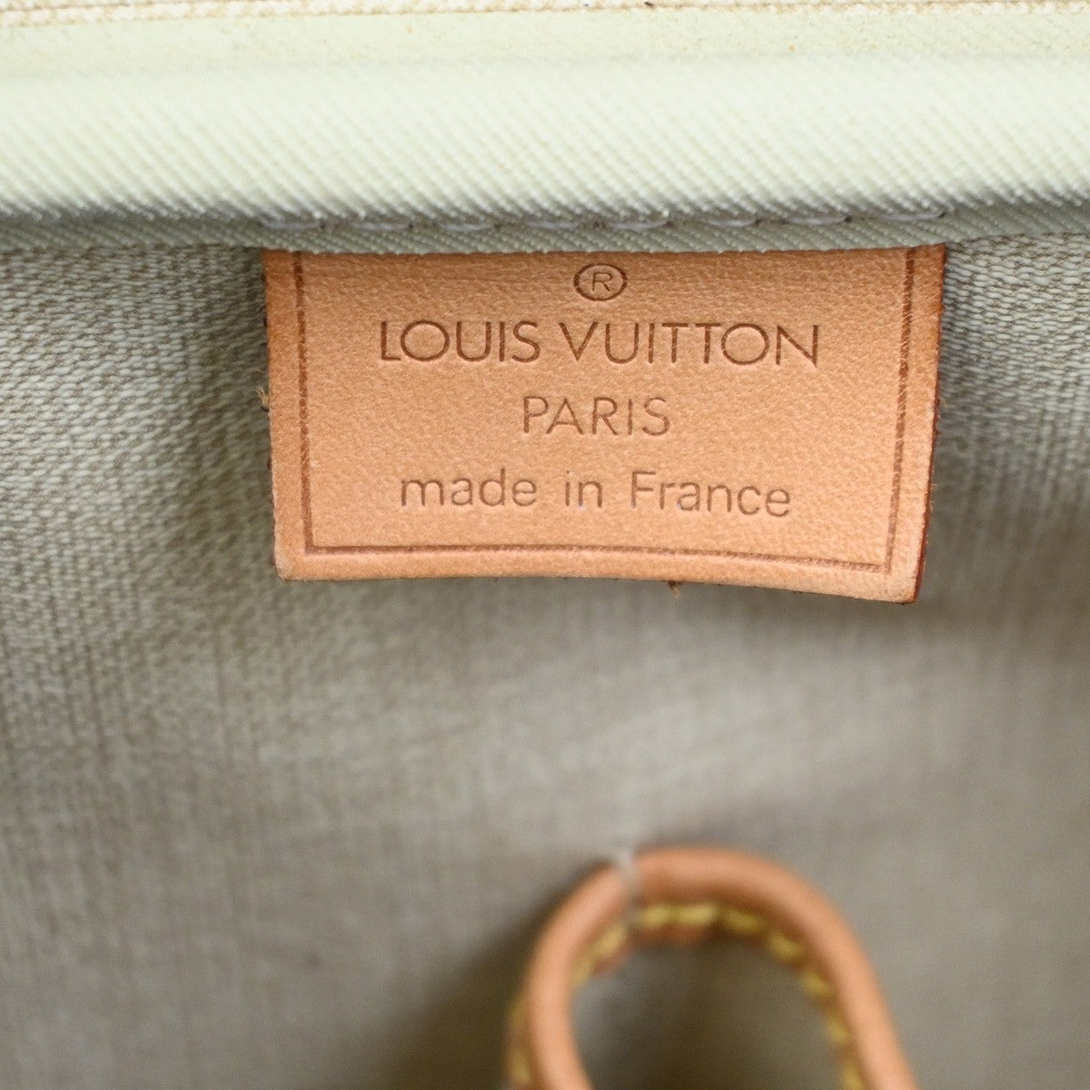 LOUIS VUITTON LV Logo Deauville Hand Bag Monogram Leather Brown M47270 77TA341