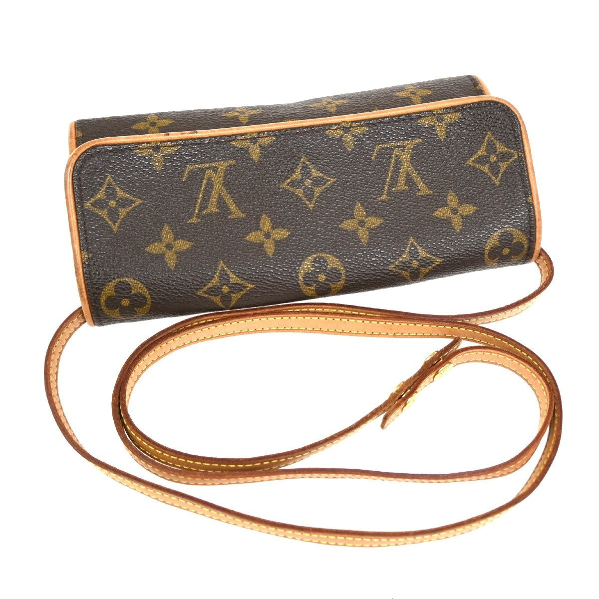 LOUIS VUITTON Pochette Twin PM 2Way Shoulder Clutch Bag Monogram M51854 88TA581
