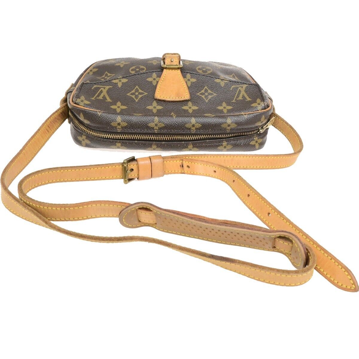 LOUIS VUITTON Jeune Fille PM Shoulder Bag Monogram Leather Brown M51227 31FB532