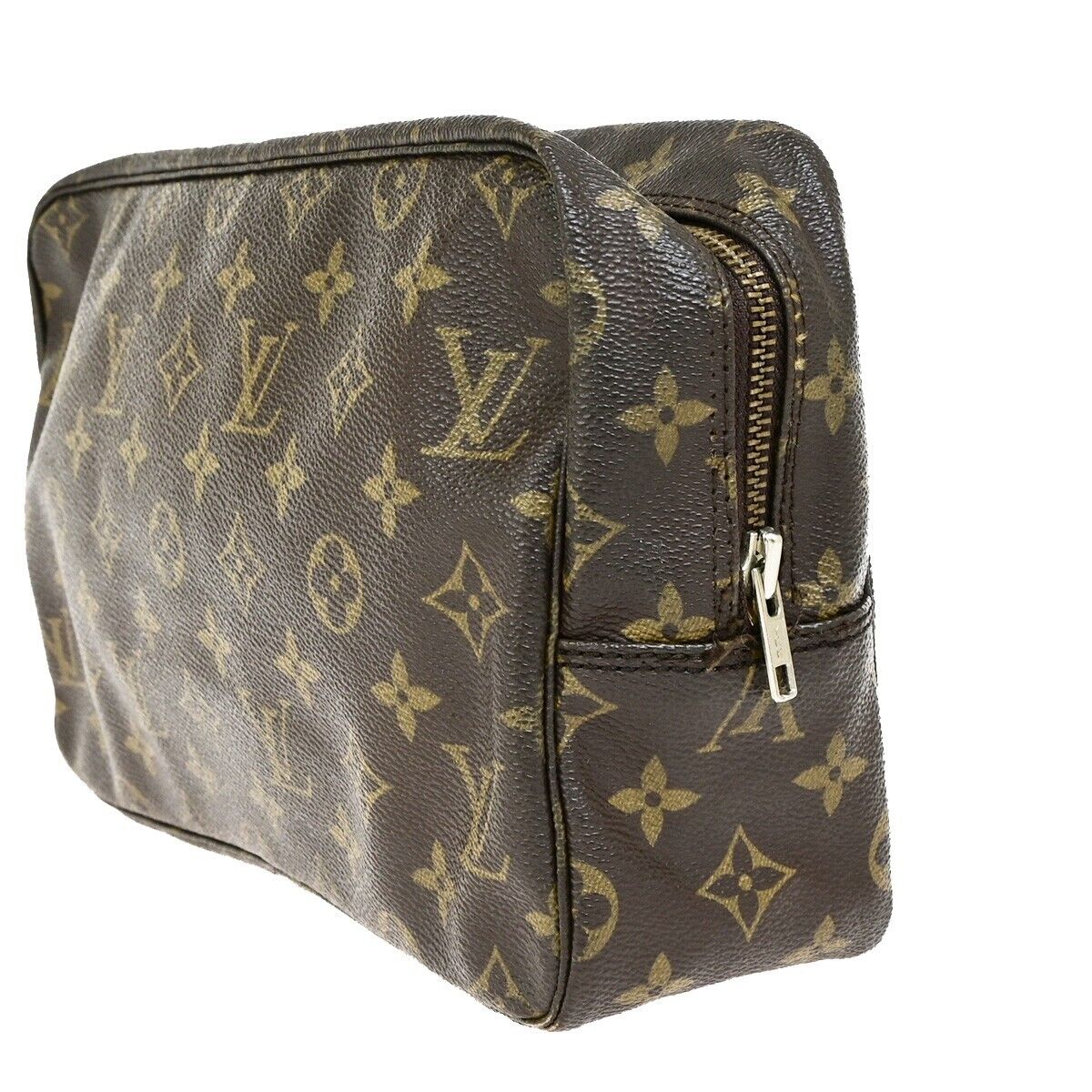 LOUIS VUITTON Trousse Toilette 28 Clutch Hand Bag Monogram Brown M47522 67FB195