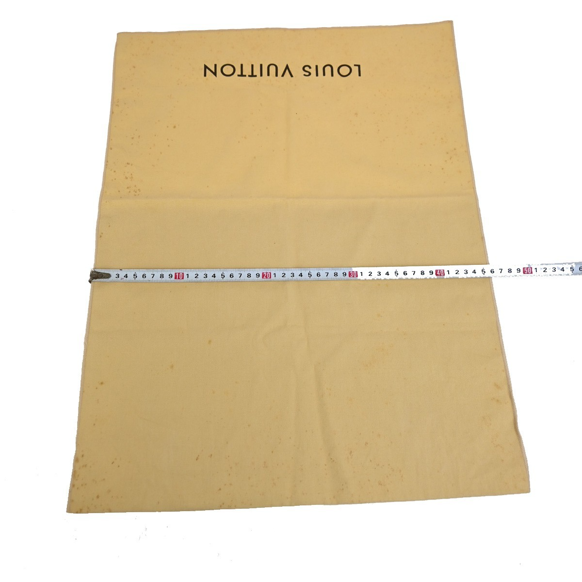 LOUIS VUITTON Logo 10 Set Dust Bag Drawstring Canvas Cotton Beige Brown 09EE167