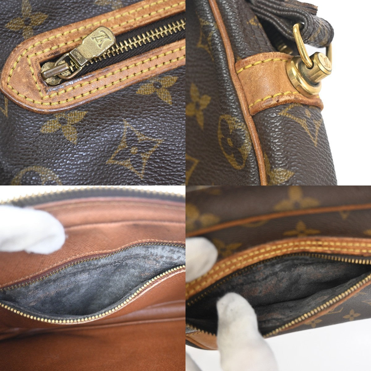 LOUIS VUITTON Marly Dragonne GM Clutch Hand Bag Monogram Brown M51825 31KC793