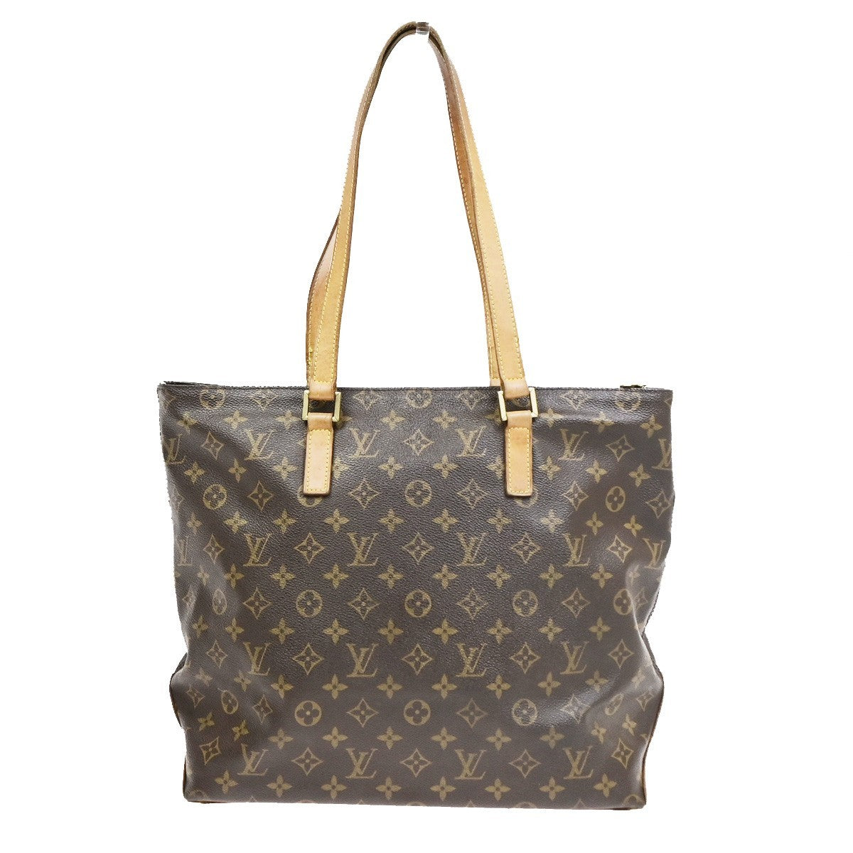 LOUIS VUITTON Cabas Mezzo Shoulder Bag Monogram Leather Brown M51151 34CB044