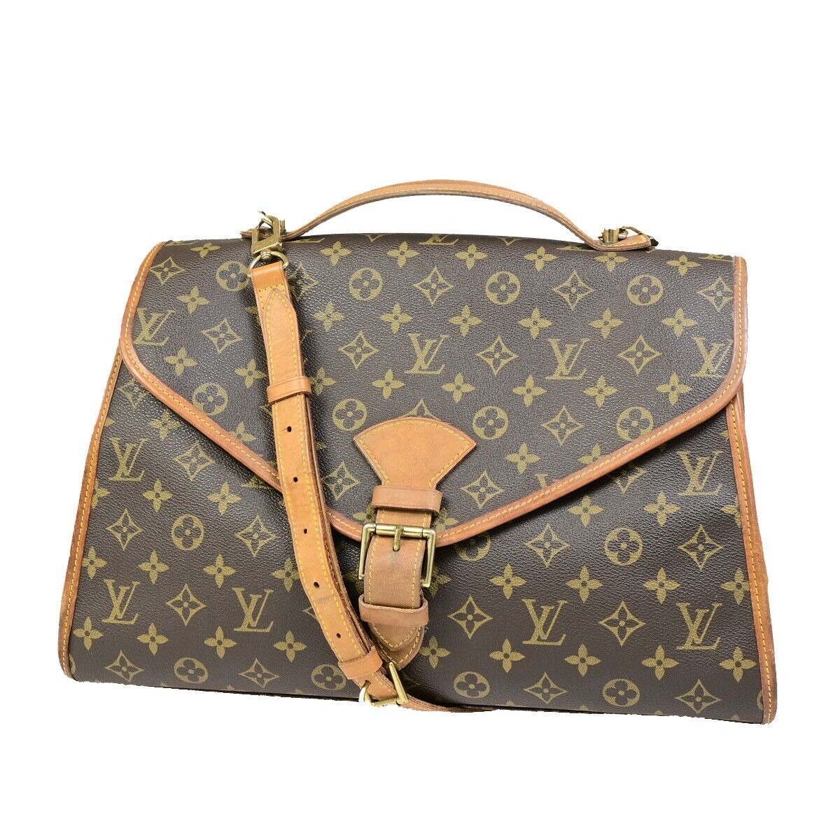 LOUIS VUITTON Beverly Hand Bag Briefcase Monogram Leather Brown M51121 81EB853