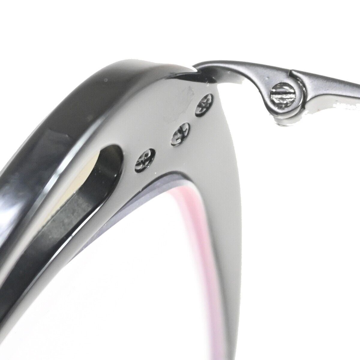 CHANEL CC Logo Glasses Eye Were Metal Plastic Black Italy 5377-A 67FA369