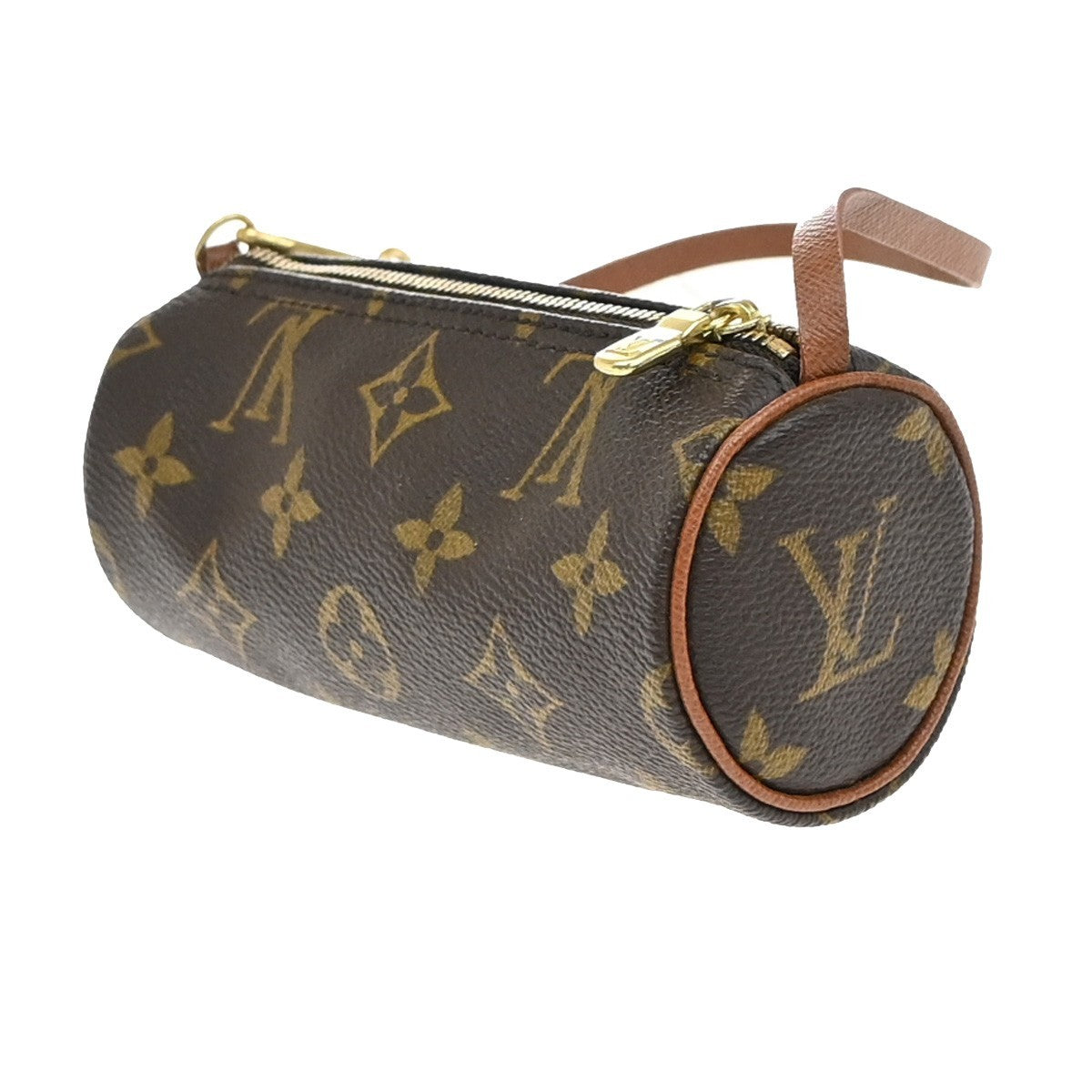 LOUIS VUITTON Pochette Papillon Hand Bag Monogram Leather Brown M51380 62EG018