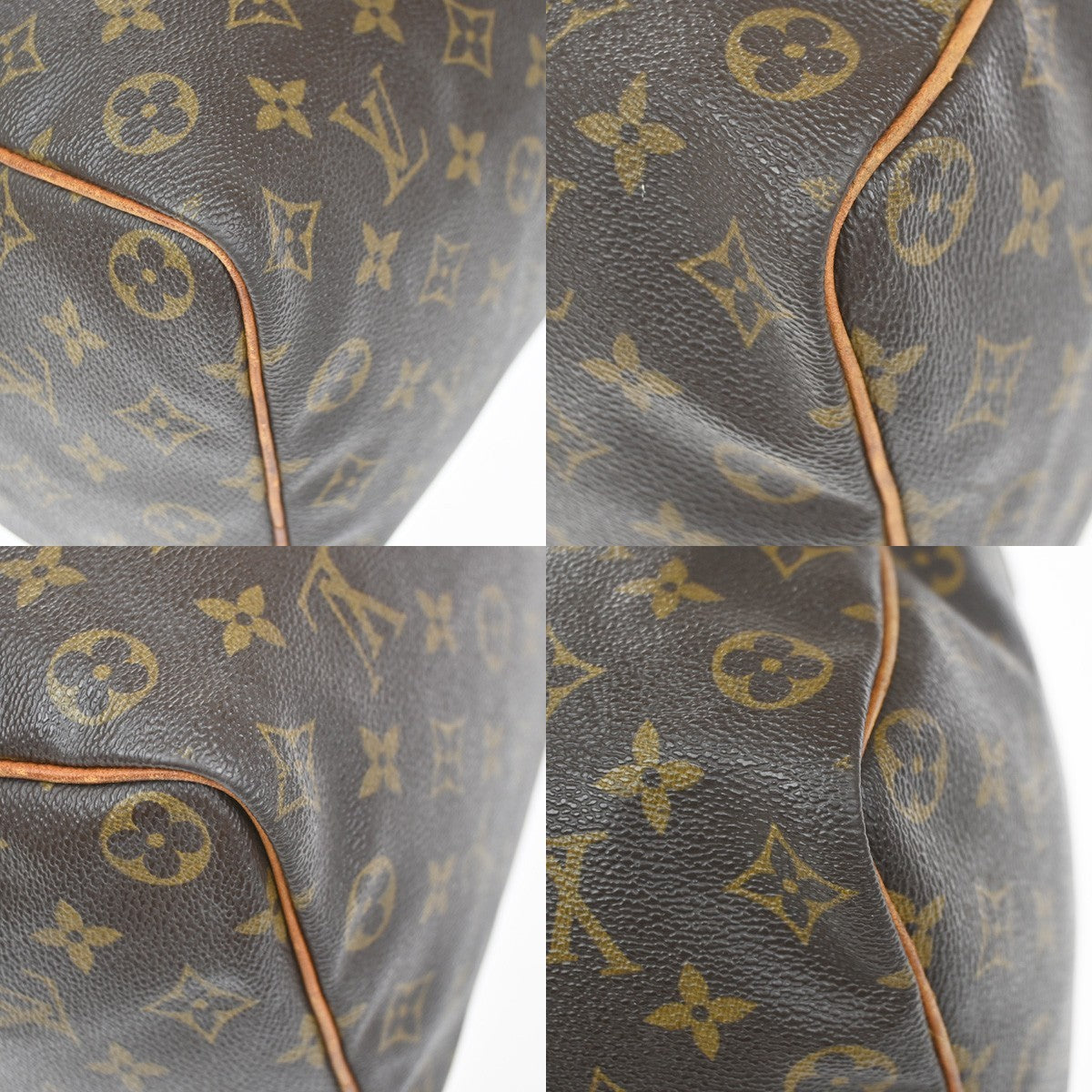 LOUIS VUITTON Speedy 35 Travel Hand Bag Monogram Leather Brown M41524 33YH966