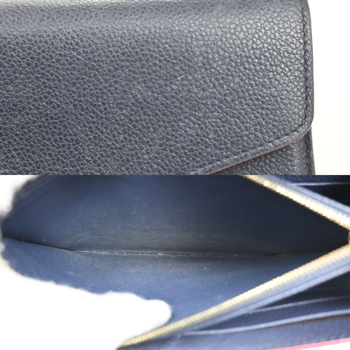 LOUIS VUITTON Portefeuille Sarah Wallet Monogram Empreinte Blue M62125 69MA195