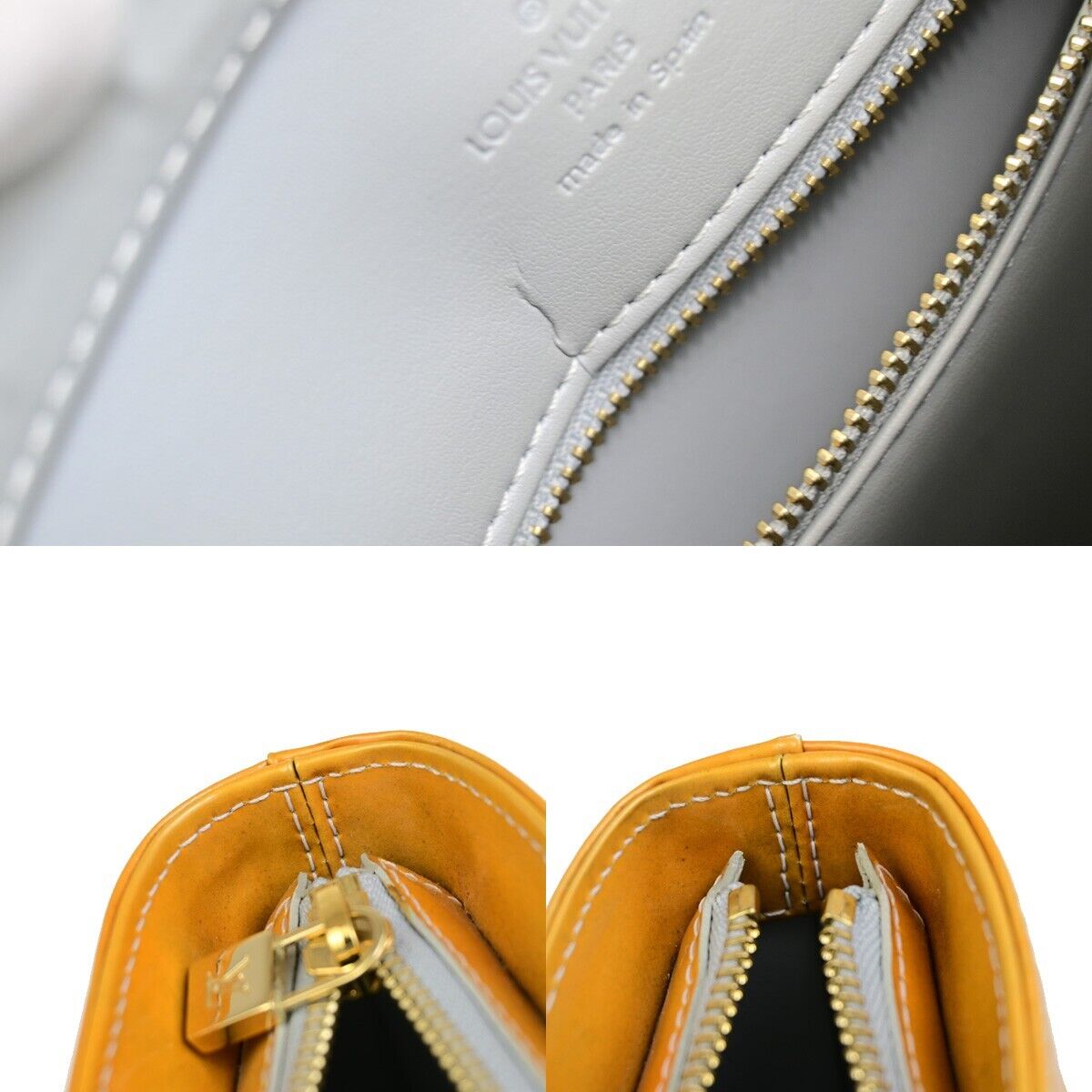 LOUIS VUITTON Houston Shoulder Bag Monogram Vernis Leather Yellow M91303 04ED912
