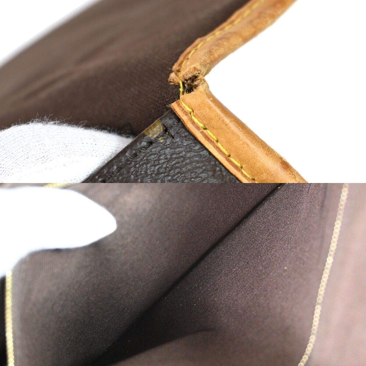LOUIS VUITTON Menilmontant PM Shoulder Bag Monogram Leather BN M40474 12HB398