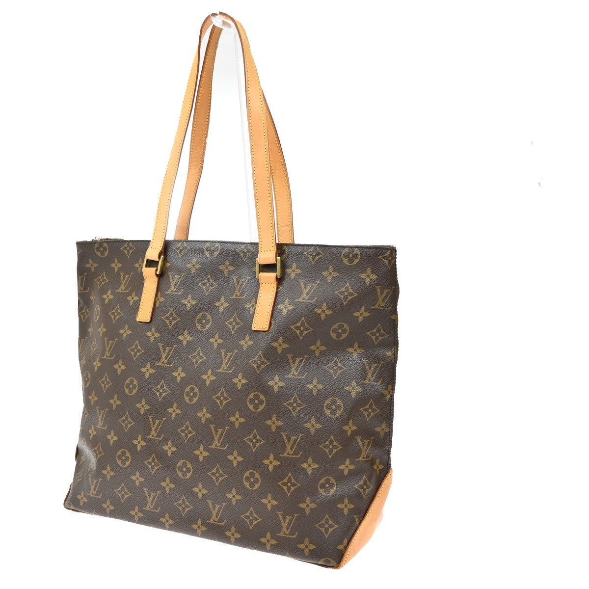 LOUIS VUITTON Cabas Mezzo Shoulder Bag Monogram Leather Brown M51151 85CA092