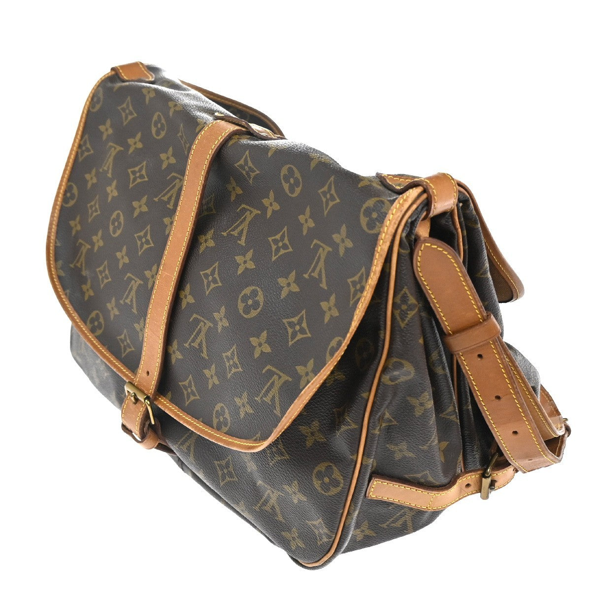 LOUIS VUITTON Saumur 35 Shoulder Bag Monogram Leather BN France M42254 76KC418