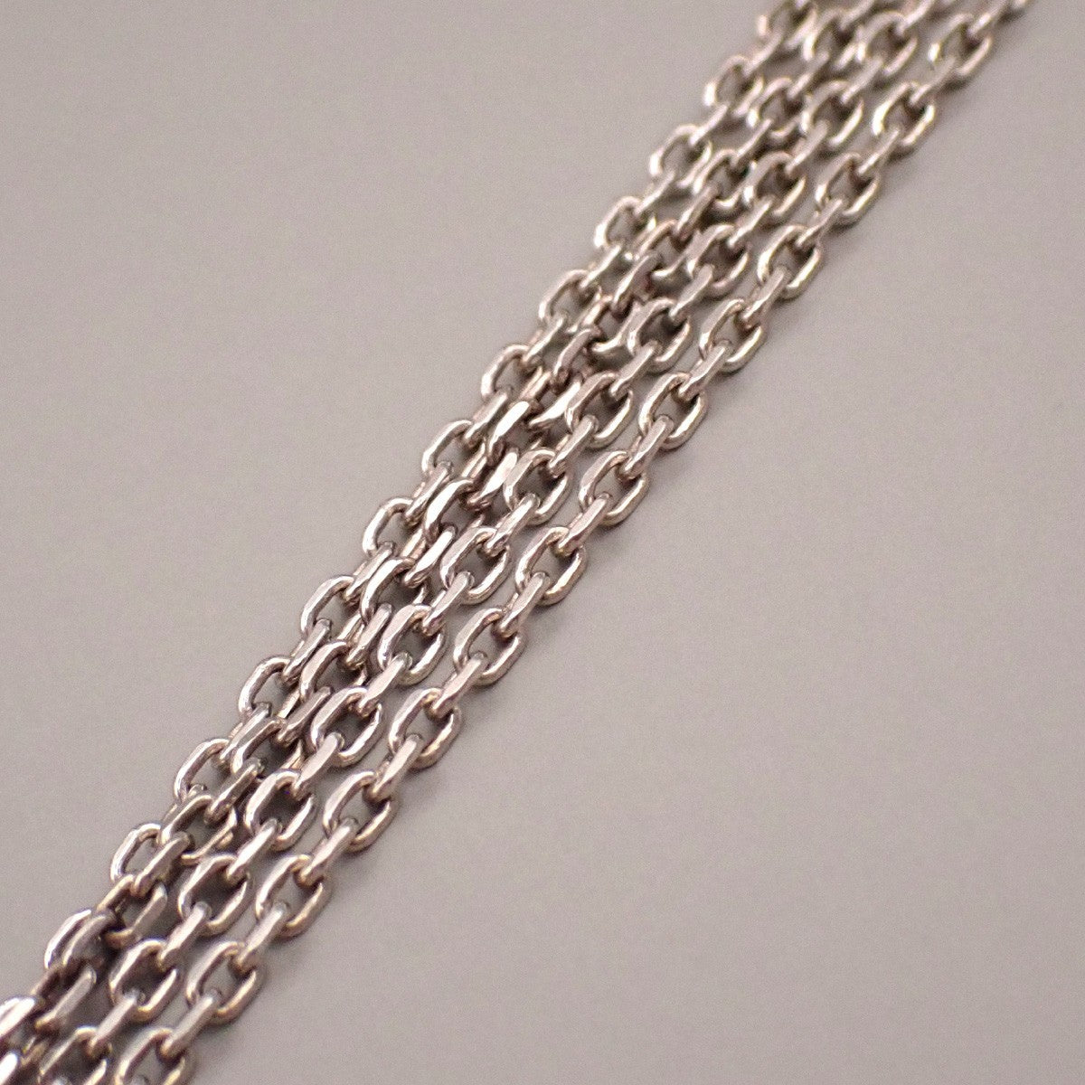 GUCCI Logo Square Plate Necklace Pendant Silver 925 Italy 01KD232