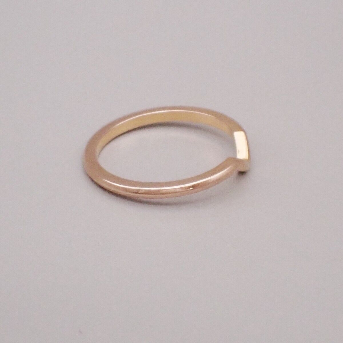 Tiffany & Co. V Band Ring Pair Set Au750 PT950 Size 7.5 8.5 GD Platinum 11RK869