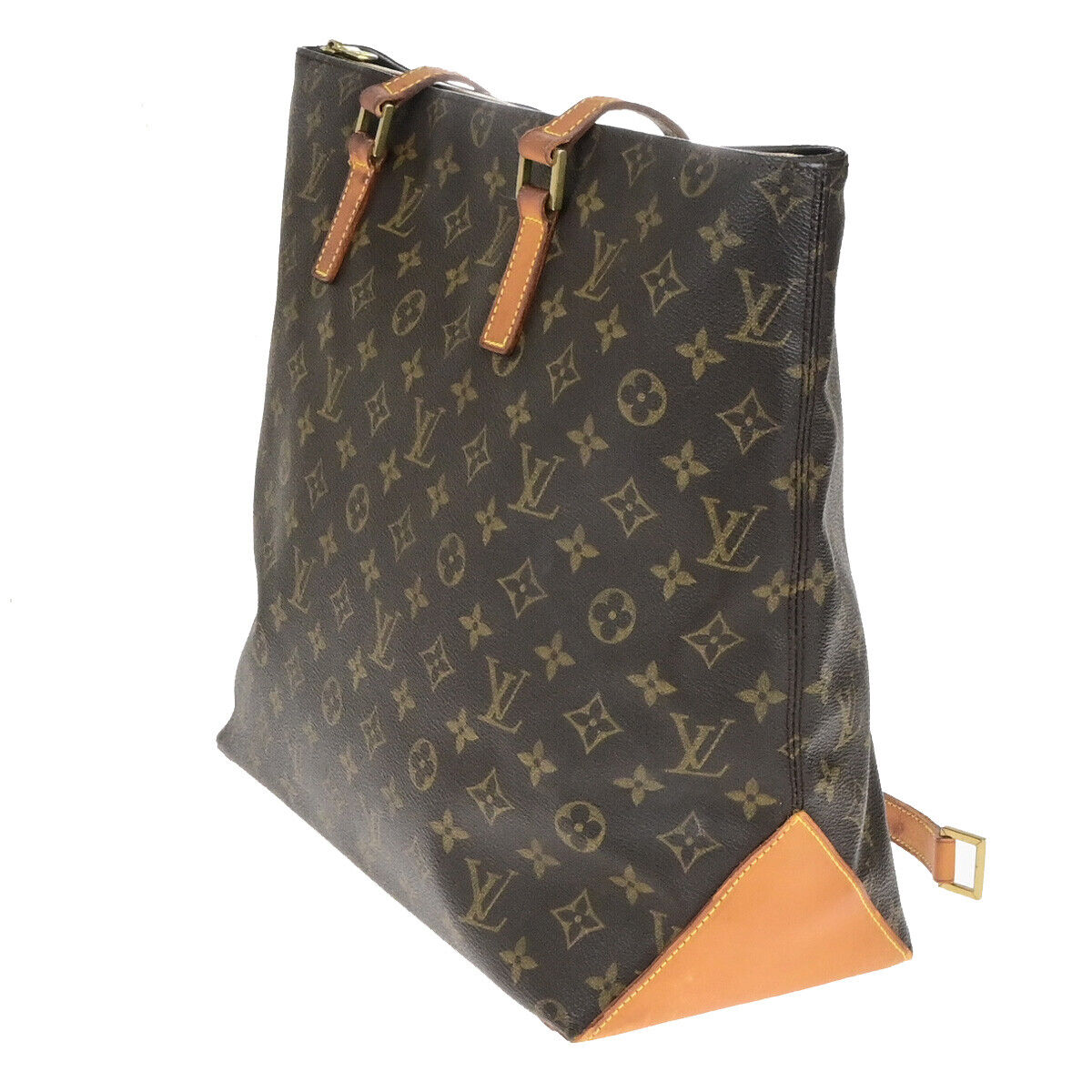 LOUIS VUITTON Cabas Mezzo Shoulder Bag Monogram Leather Brown M51151 66YG758