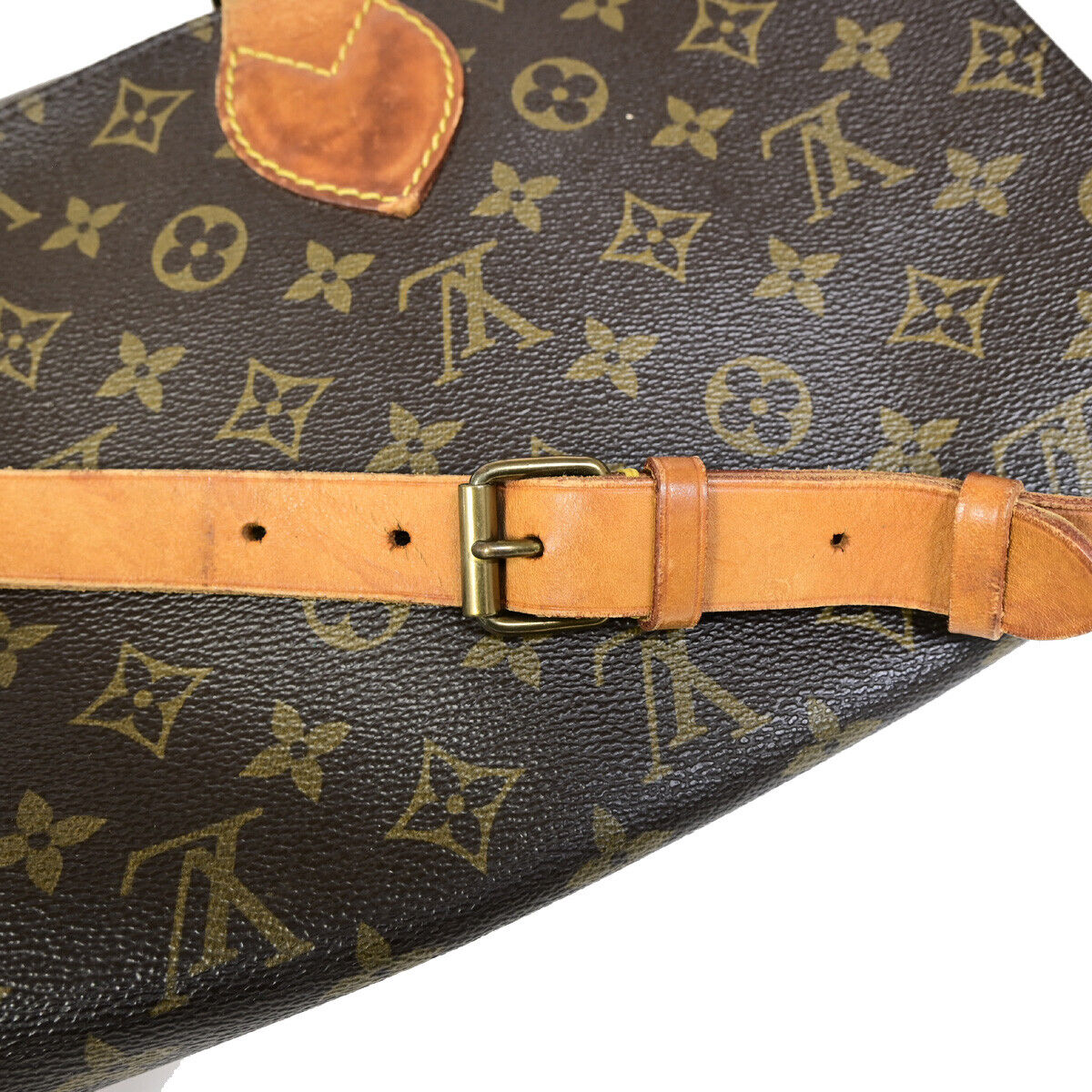 LOUIS VUITTON Cartouchiere GM Shoulder Bag Monogram Leather Brown M51252 65YG465