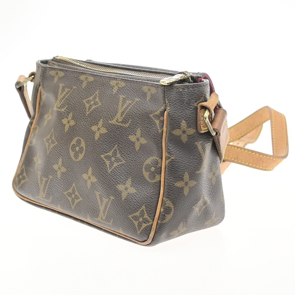 LOUIS VUITTON Viva Cite PM Shoulder Bag Monogram Leather Brown M51165 89SA190