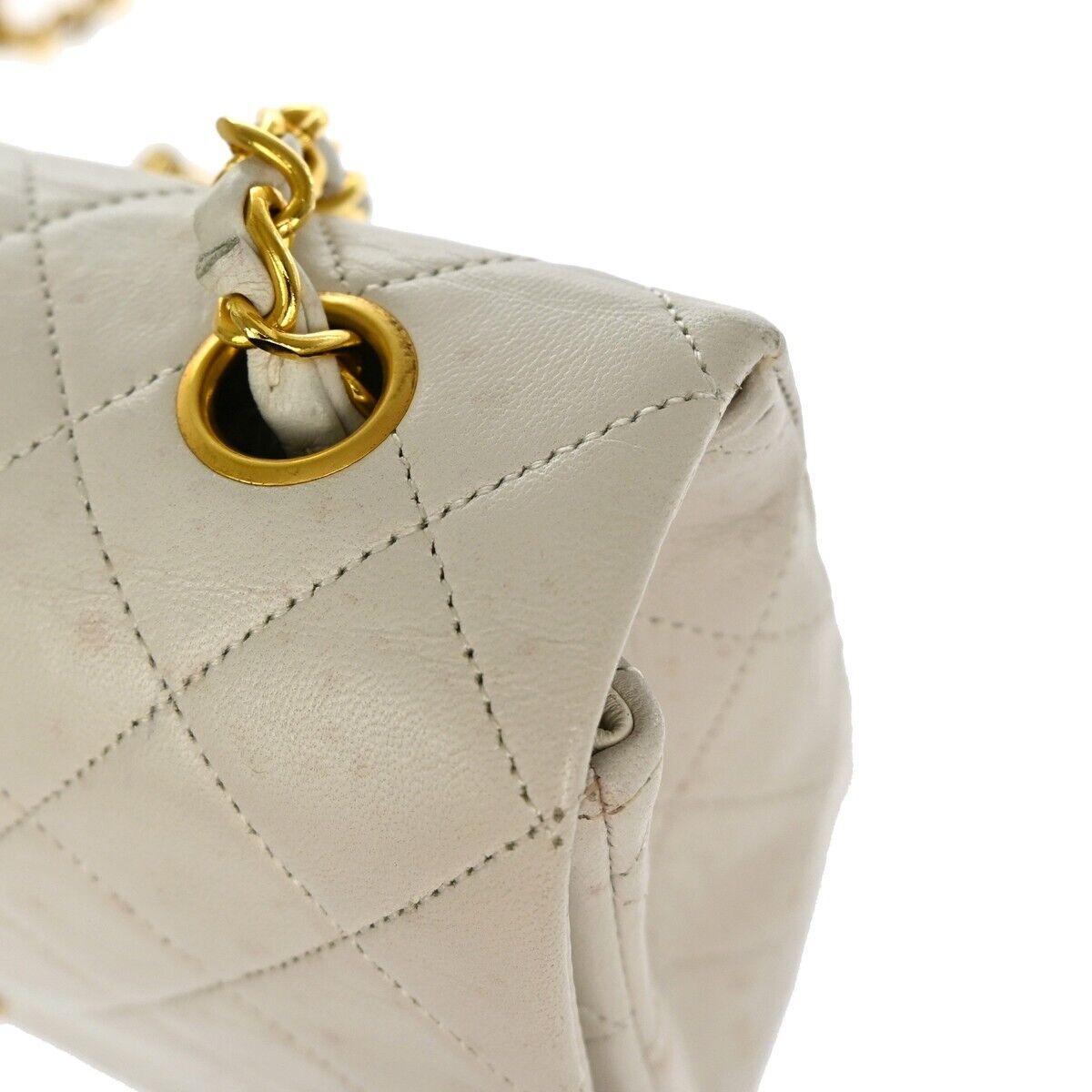CHANEL CC Logo Matelasse 23 Chain Shoulder Bag Leather WE GHW Vintage 657RH323