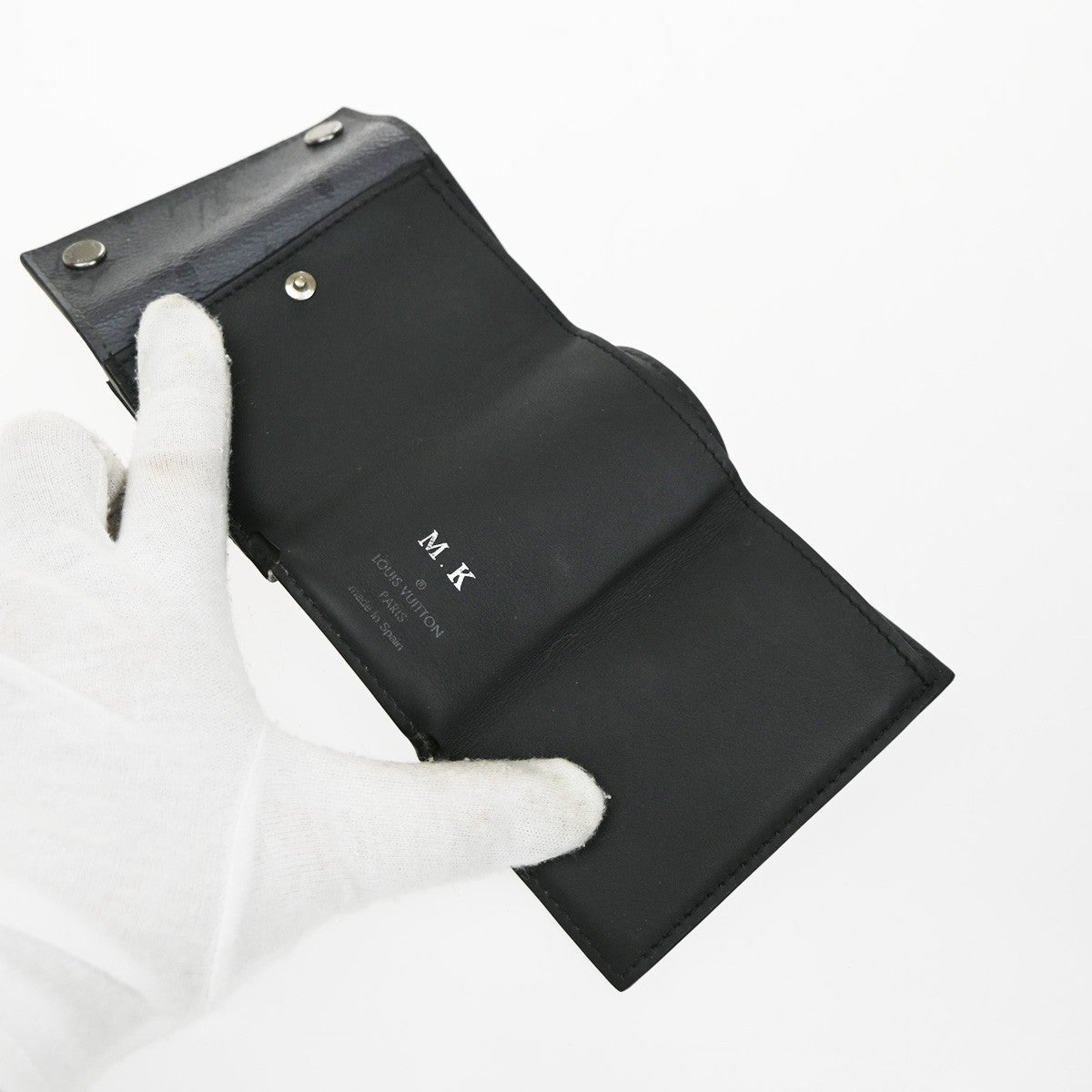 LOUIS VUITTON Discovery Compact Wallet Monogram Eclipse Reverse M45417 36KP206