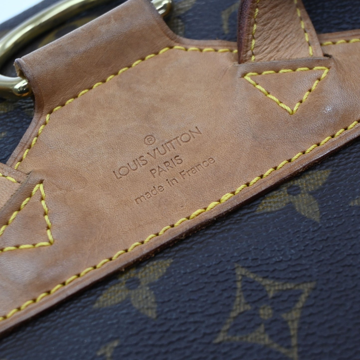 LOUIS VUITTON Montsouris MM Backpack Bag Monogram Leather Brown M51136 15KD141