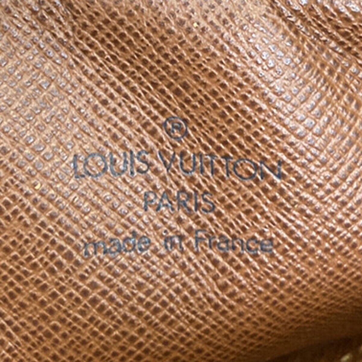 LOUIS VUITTON Danube Shoulder Bag Monogram Leather Brown France M45266 86EA653