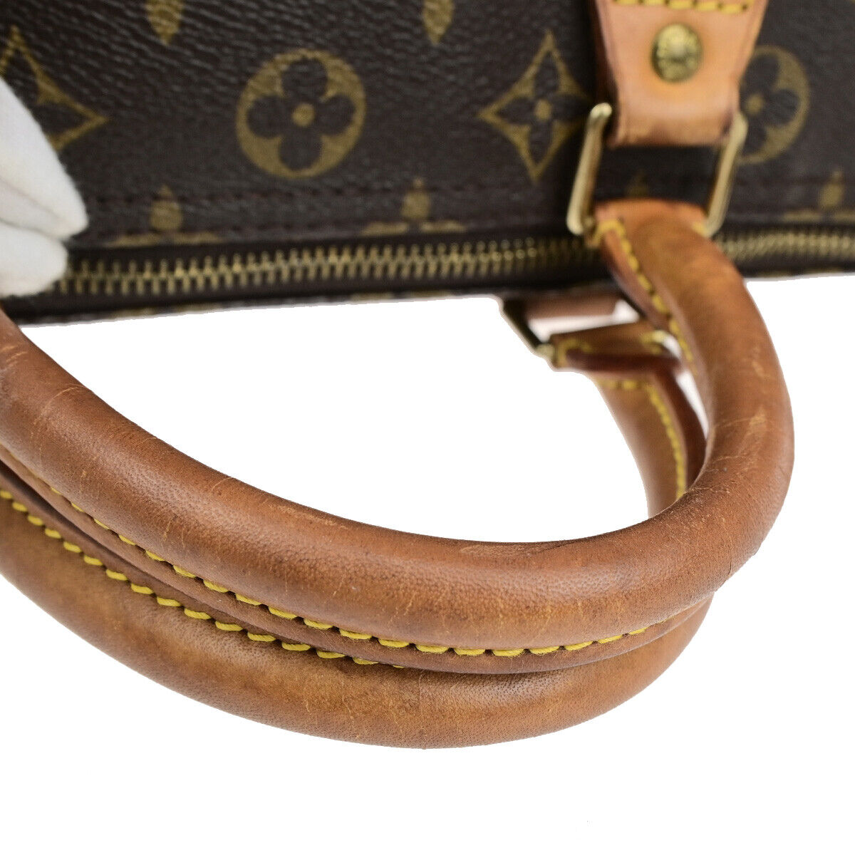 LOUIS VUITTON Speedy 30 Travel Hand Bag Monogram Leather Brown M41526 85SJ485