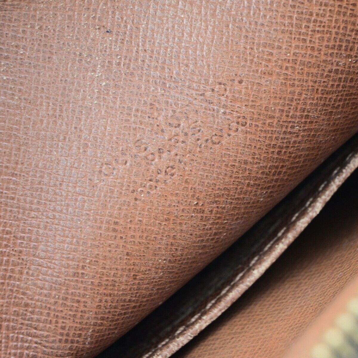 LOUIS VUITTON Danube Shoulder Bag Monogram Leather Brown France M45266 65ED045