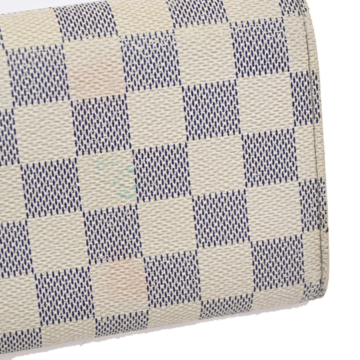 LOUIS VUITTON Portefeiulle Alexandra Wallet Damier Azur Leather N63068 67DA163