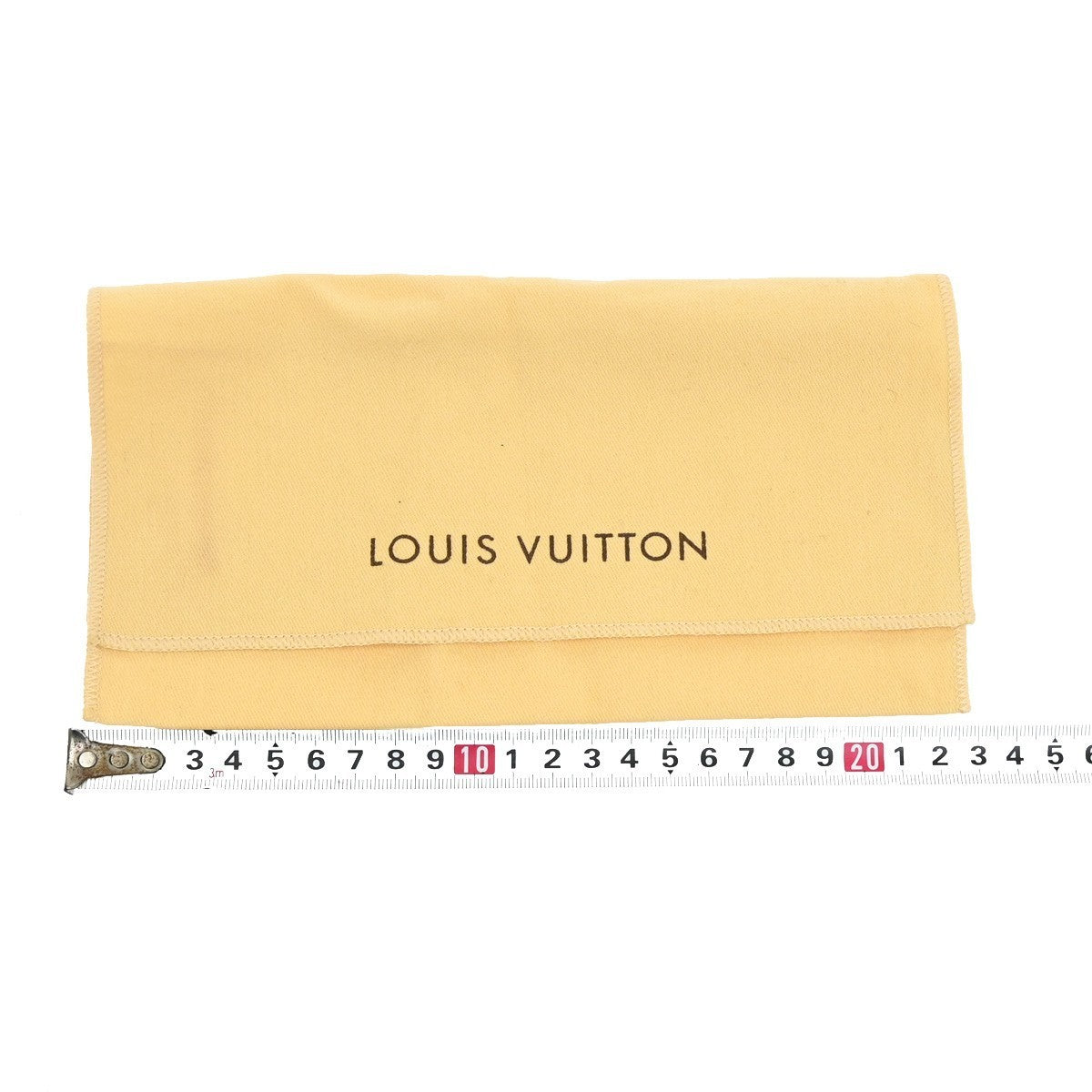 LOUIS VUITTON Logo 10 Set Dust Bag Drawstring Canvas Cotton Beige Brown 01KB917