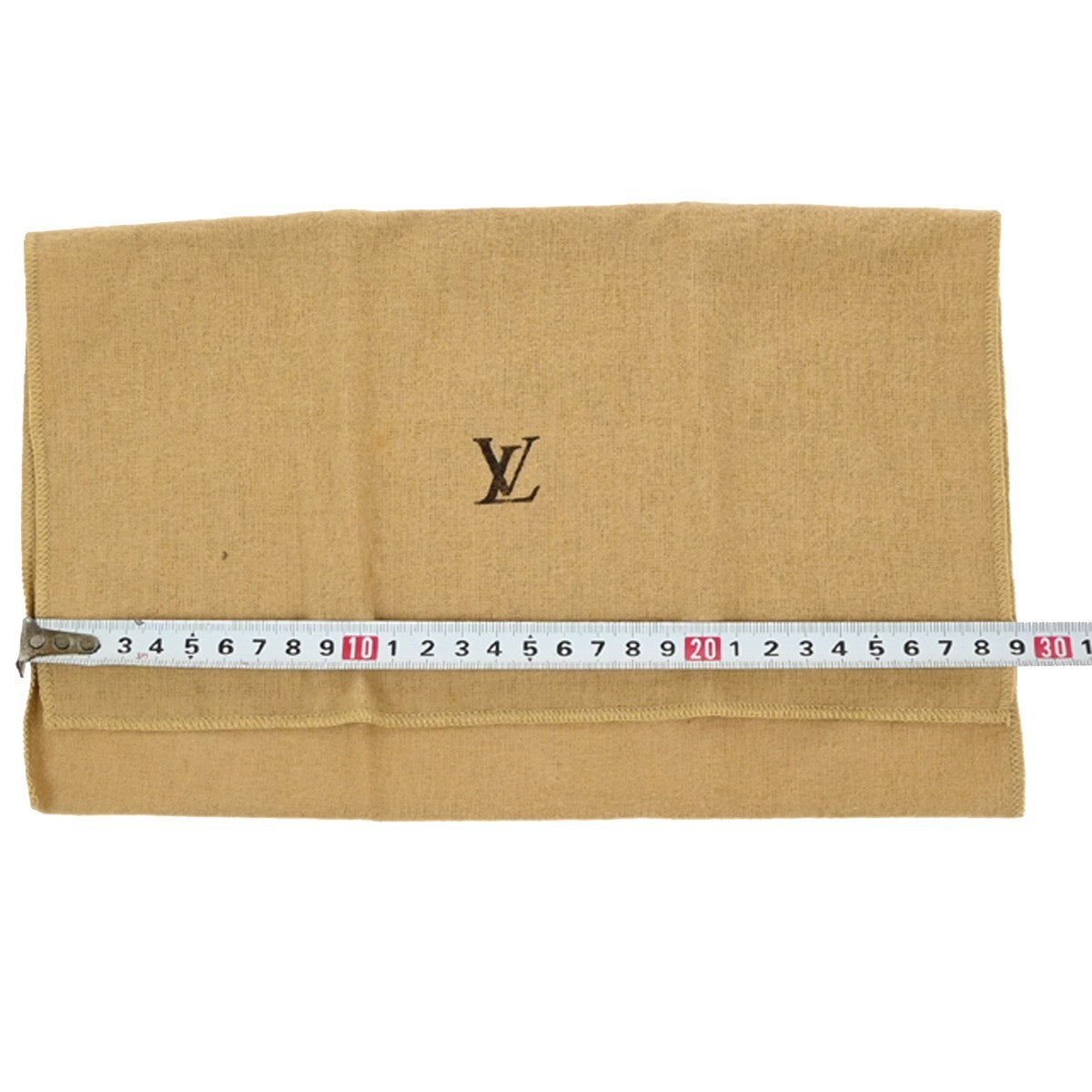 LOUIS VUITTON Logo 10 Set Dust Bag Drawstring Canvas Cotton Beige Brown 09EE134