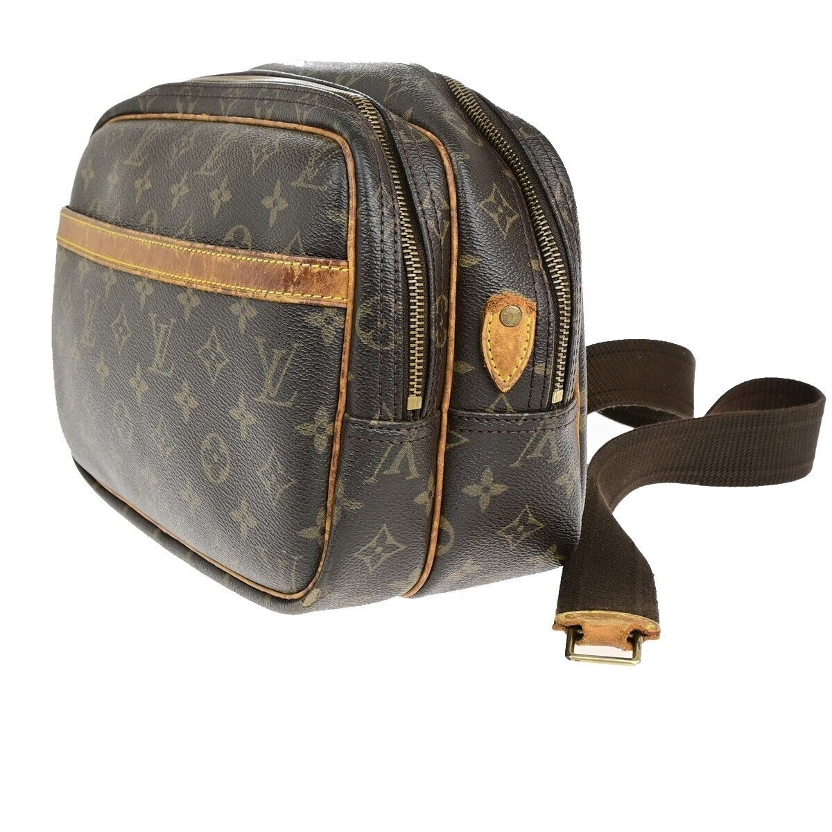 LOUIS VUITTON Reporter PM Crossbody Shoulder Bag Monogram Leather M45254 68EC903