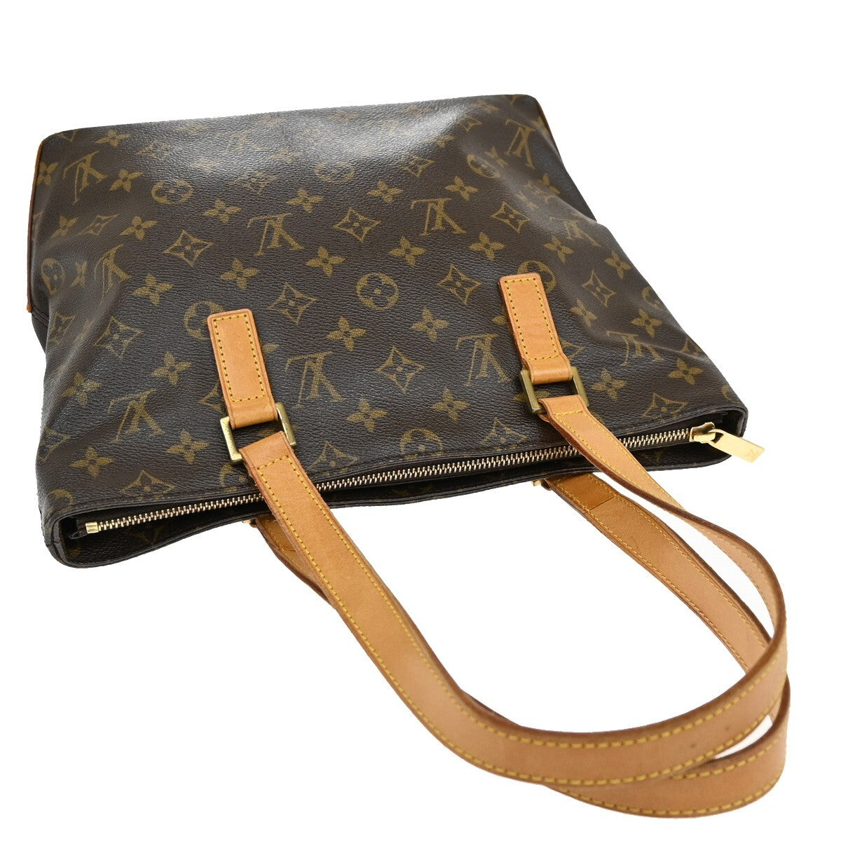 LOUIS VUITTON Cabas Piano Shoulder Bag Monogram Leather Brown M51148 95RF280