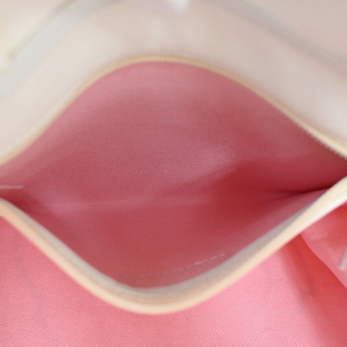 CHANEL CC Logo Shoulder Tote Bag Canvas Leather White Made In Italy 89SH051