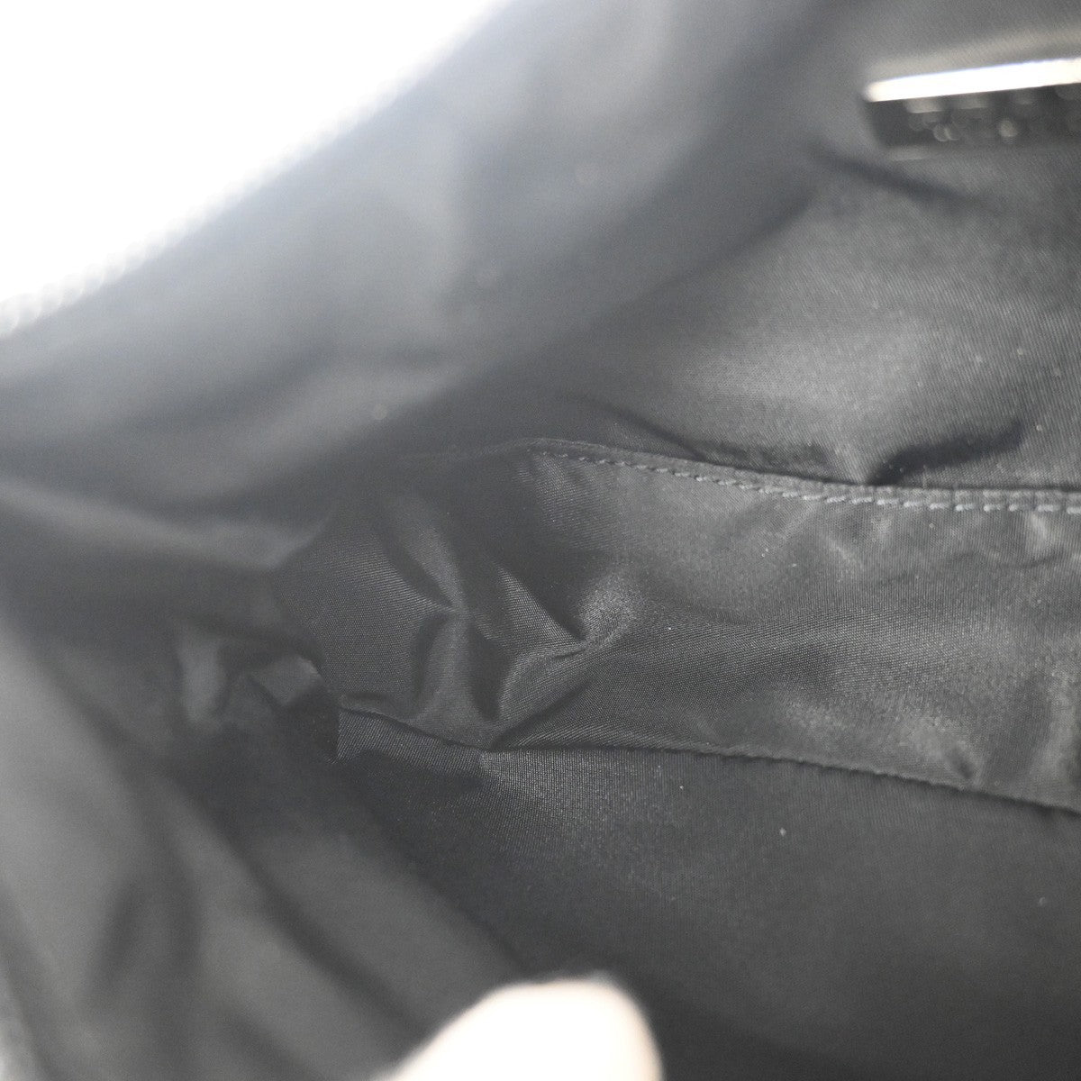 PRADA Re-Edition 2000 Triangle Logo Mini Shoulder Bag Nylon Black Italy 30RL894