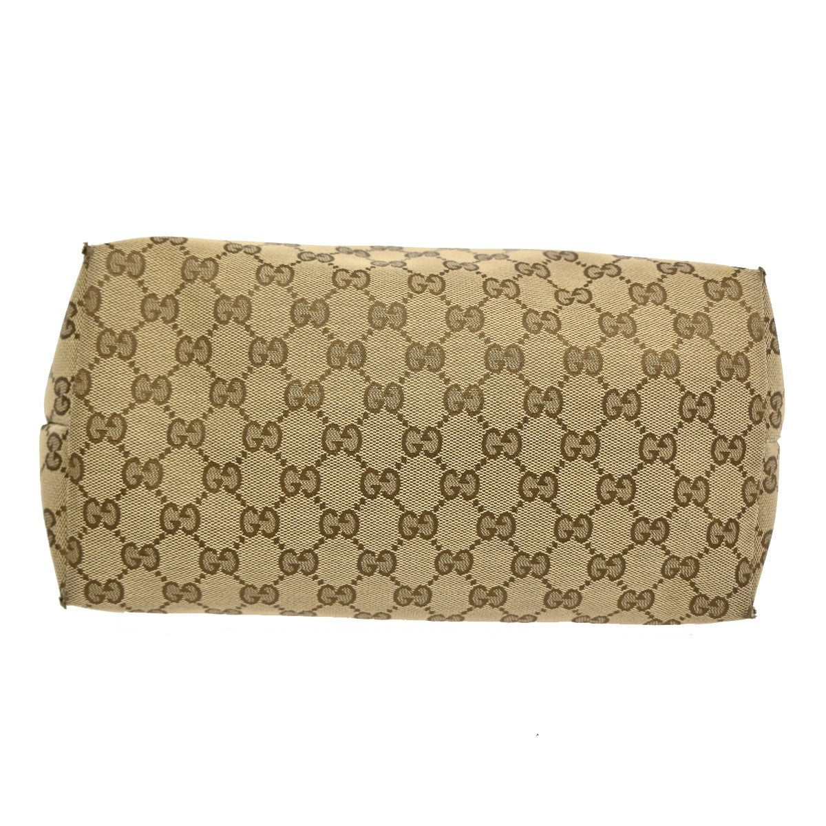 GUCCI GG Canvas Shoulder Bag Canvas Patent Leather Brown BlackGHW Italy 38TA160