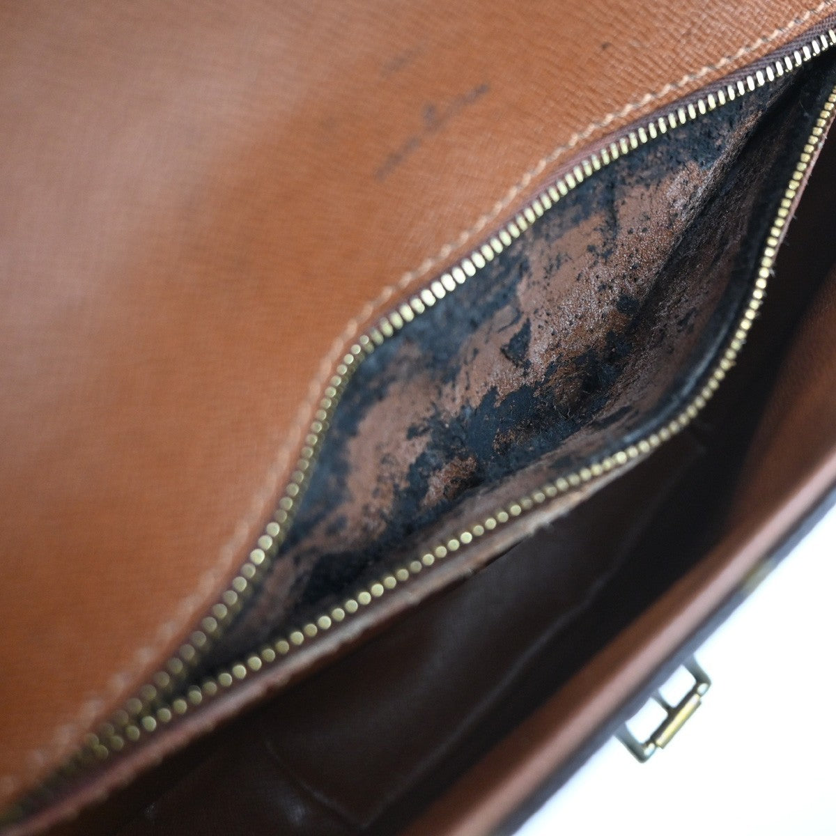 LOUIS VUITTON Chantilly GM Shoulder Bag Monogram Leather Brown M51232 81SA010