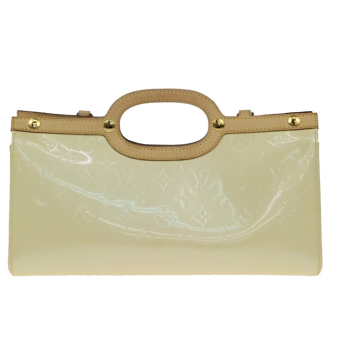 LOUIS VUITTON Roxbury Drive 2Way Hand Bag Monogram Vernis Perle M91374 81FB536