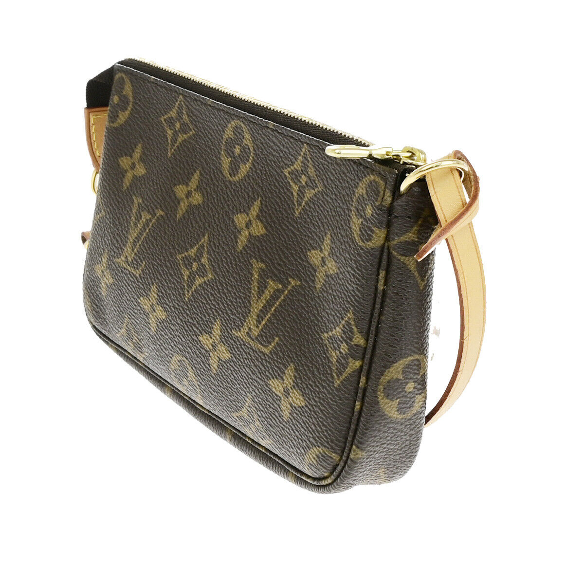 LOUIS VUITTON Mini Pochette Accessoires Hand Bag Monogram Leather M58009 12YF640