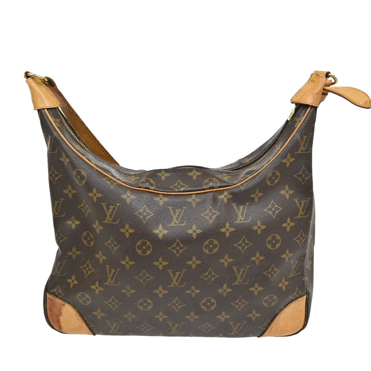 LOUIS VUITTON Boulogne 35 Shoulder Bag Monogram Leather Brown M51260 82DA109