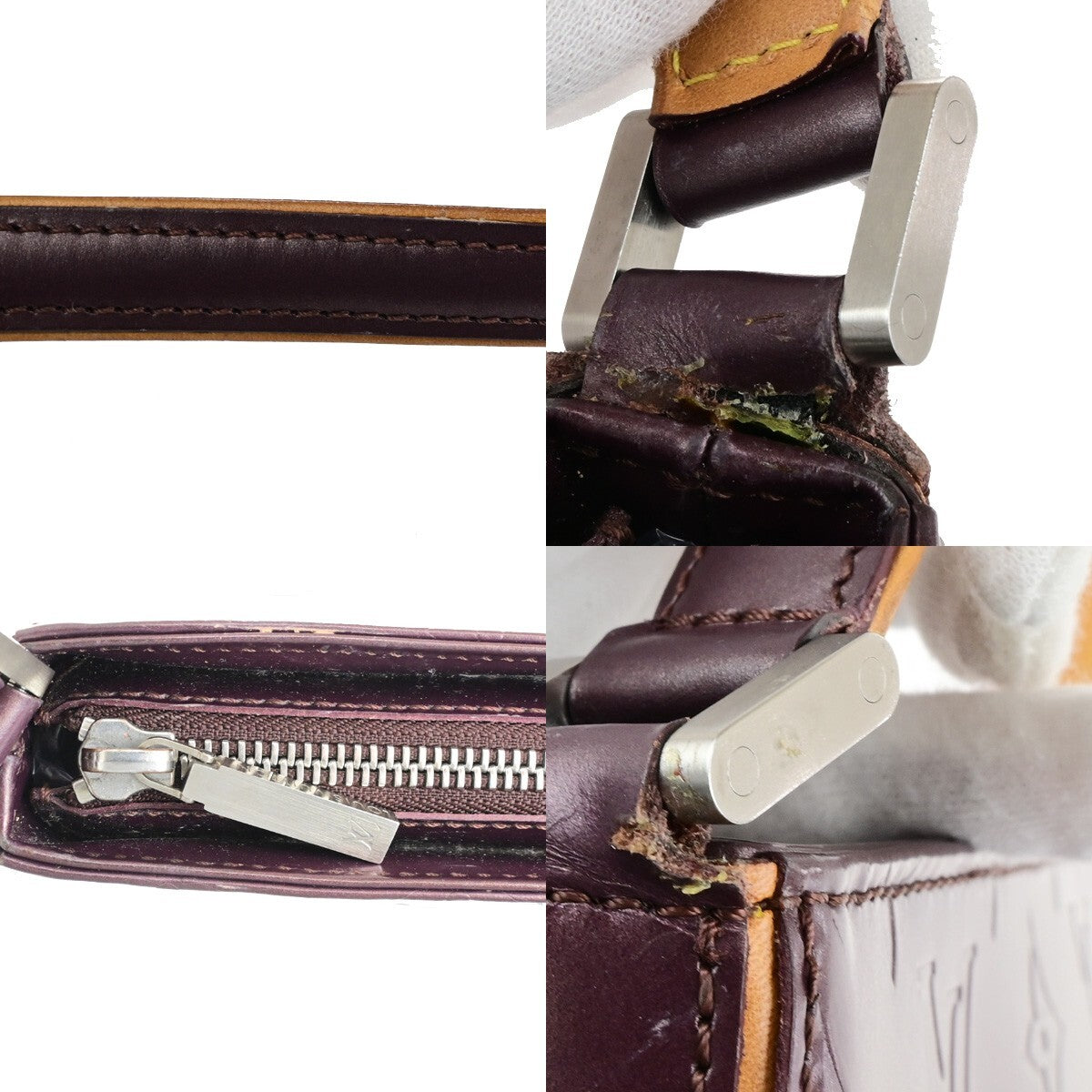 LOUIS VUITTON Fowler Shoulder Bag Monogram Mat Leather Purple M55146 81KB612