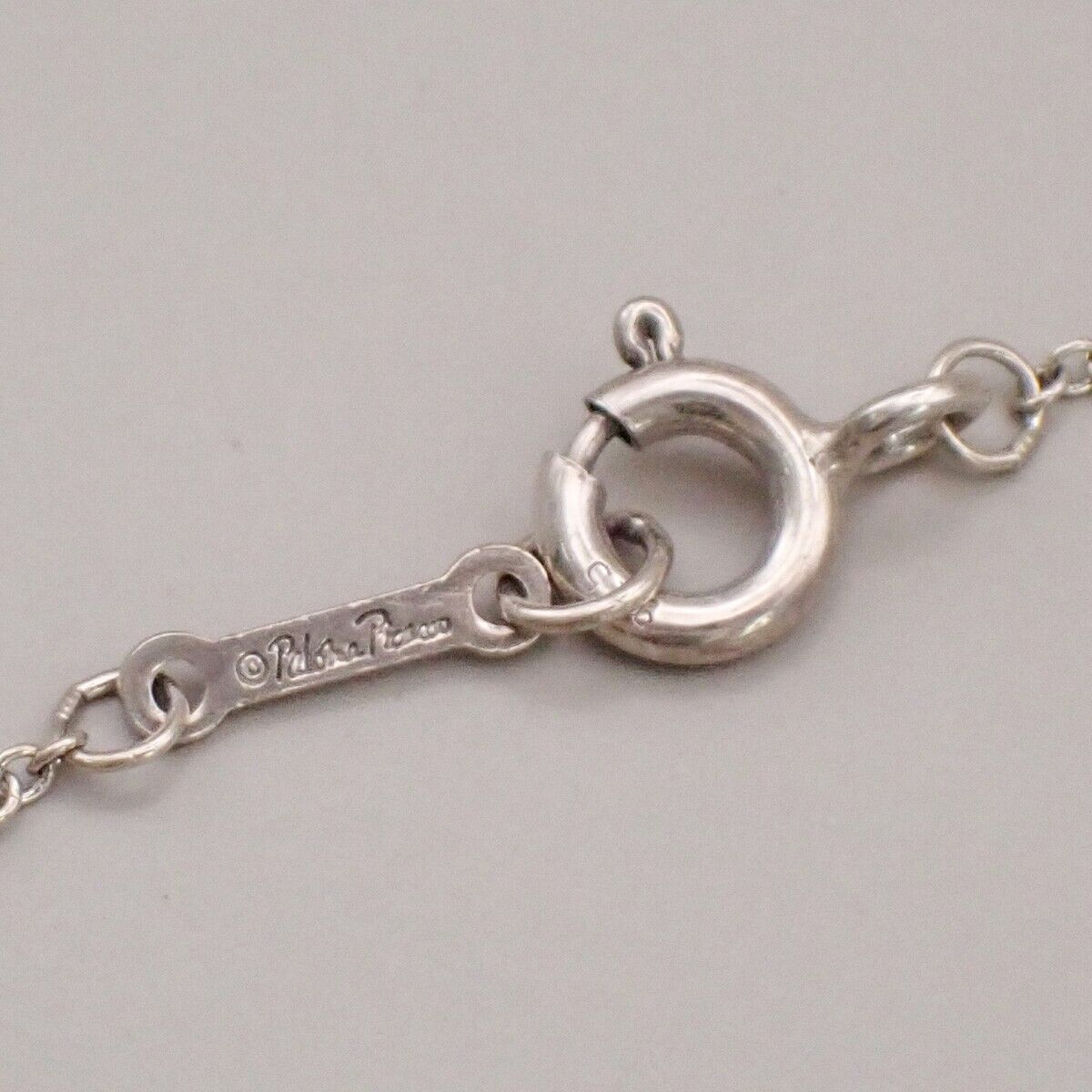 TIFFANY & CO. Loving Heart Chain Necklace Paloma Picass Silver Ag 925 01YF223