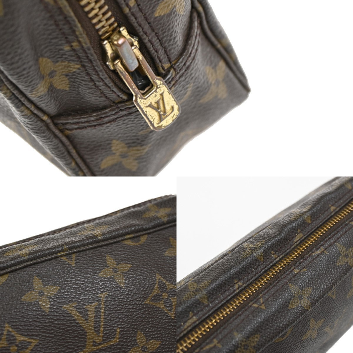 LOUIS VUITTON Trousse Toilette 23 Clutch Hand Bag Monogram Brown M47524 62YJ061