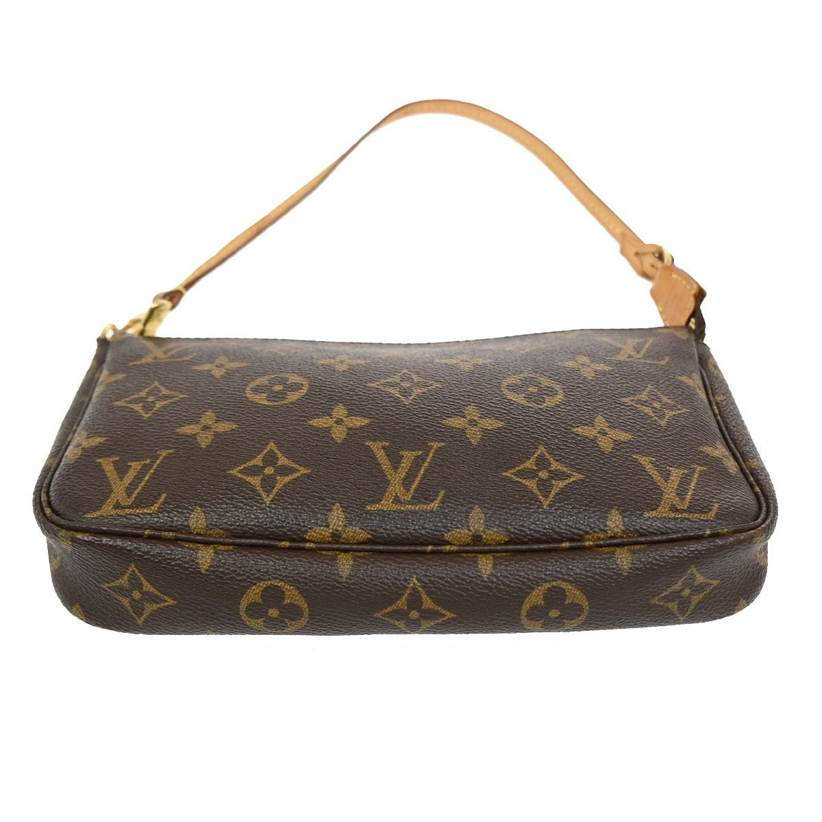 LOUIS VUITTON Pochette Accessoires Hand Bag Monogram Leather BN M51980 72PA024