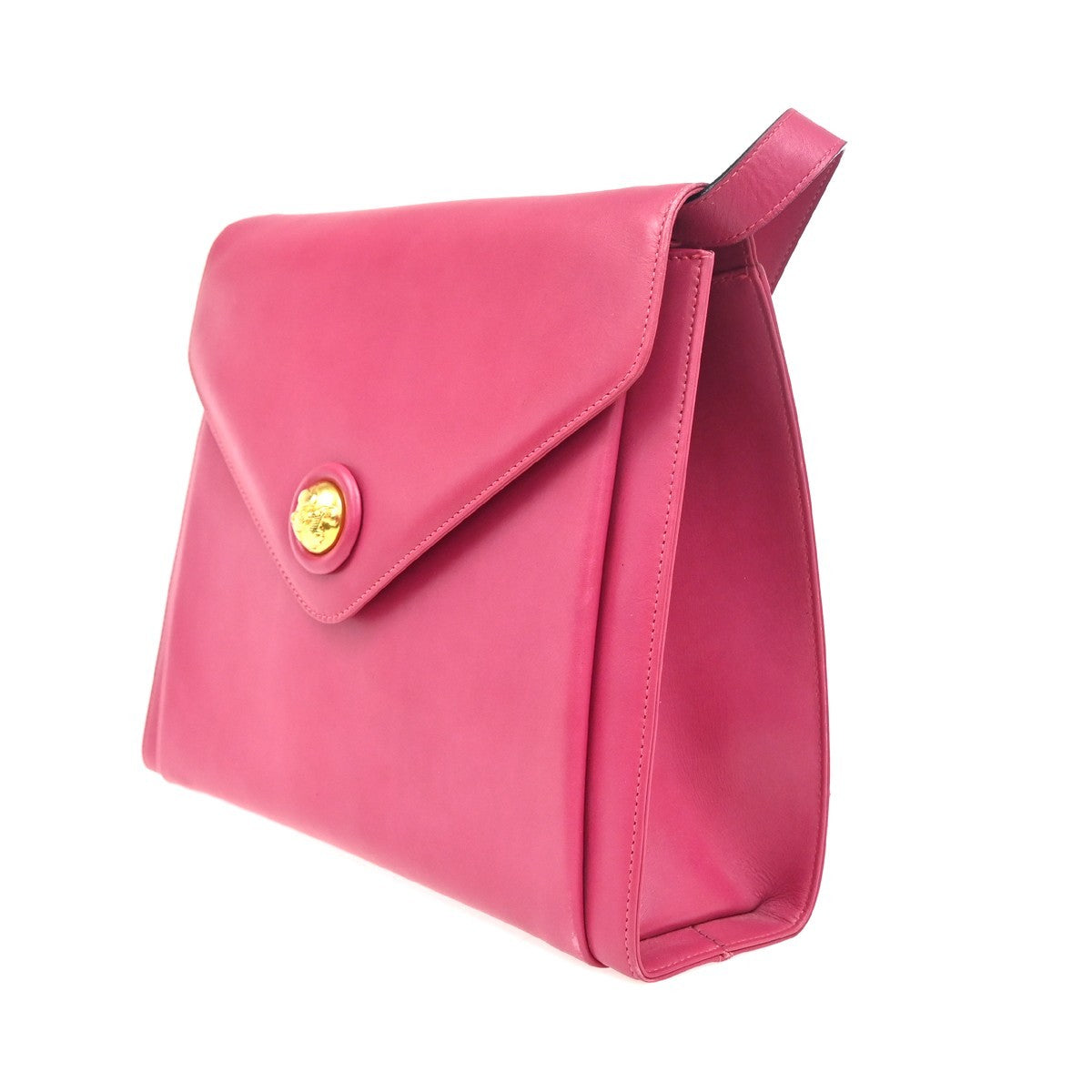 SALVATORE FERRAGAMO Crossbody Shoulder Bag Leather GHW Pink Italy 63ZA114